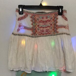 ZARA EMBROIDERED TUBE TOP